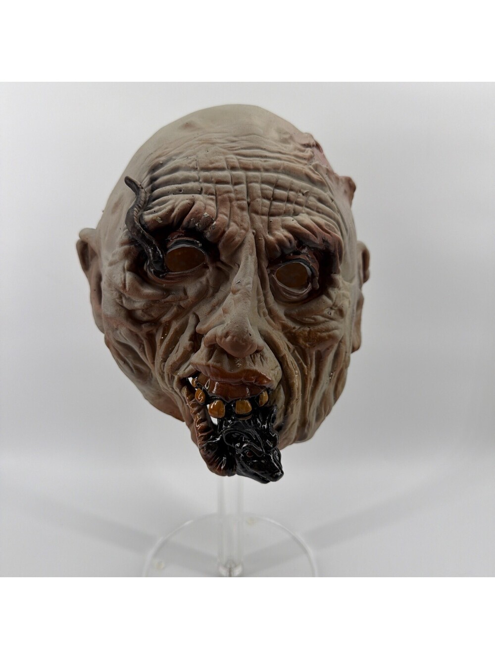 Vintage 1993 Distortions Unlimited Horror Latex Mask Zombie Rat